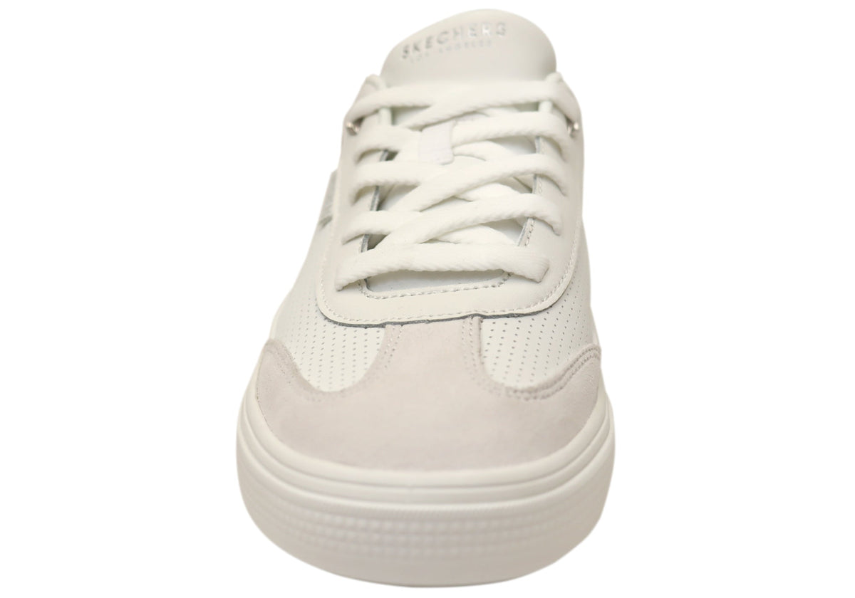 Skechers Womens Arch Fit Arcade Comfortable White Shoes