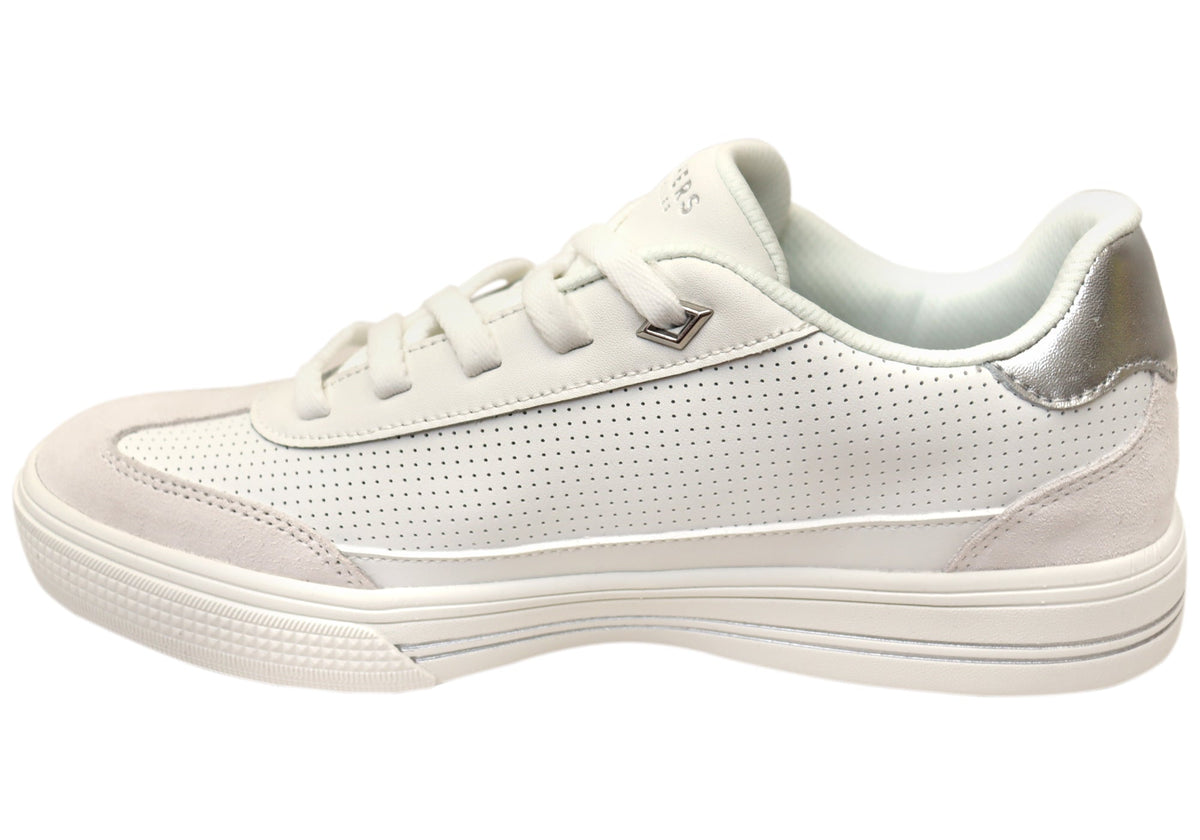 Skechers Womens Arch Fit Arcade Comfortable White Shoes