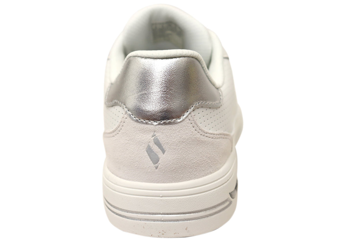 Skechers Womens Arch Fit Arcade Comfortable White Shoes