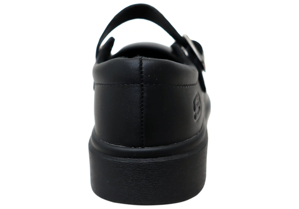 Skechers Kids Girls Smooth Tracks Elegant Steps Leather School Shoes