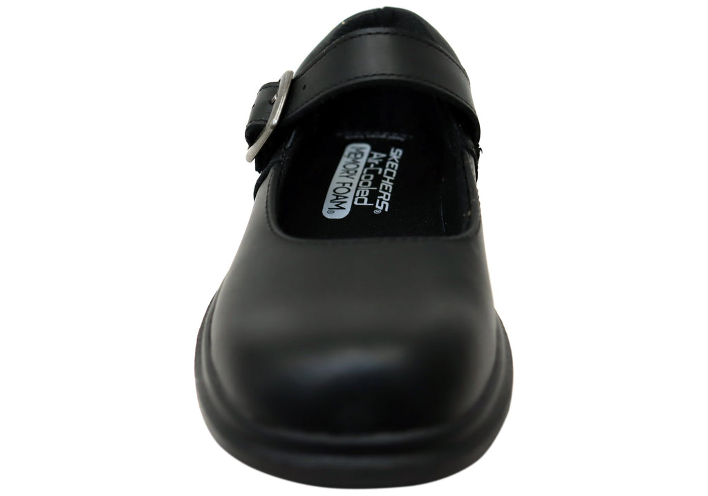 Skechers Kids Girls Smooth Tracks Elegant Steps Leather School Shoes