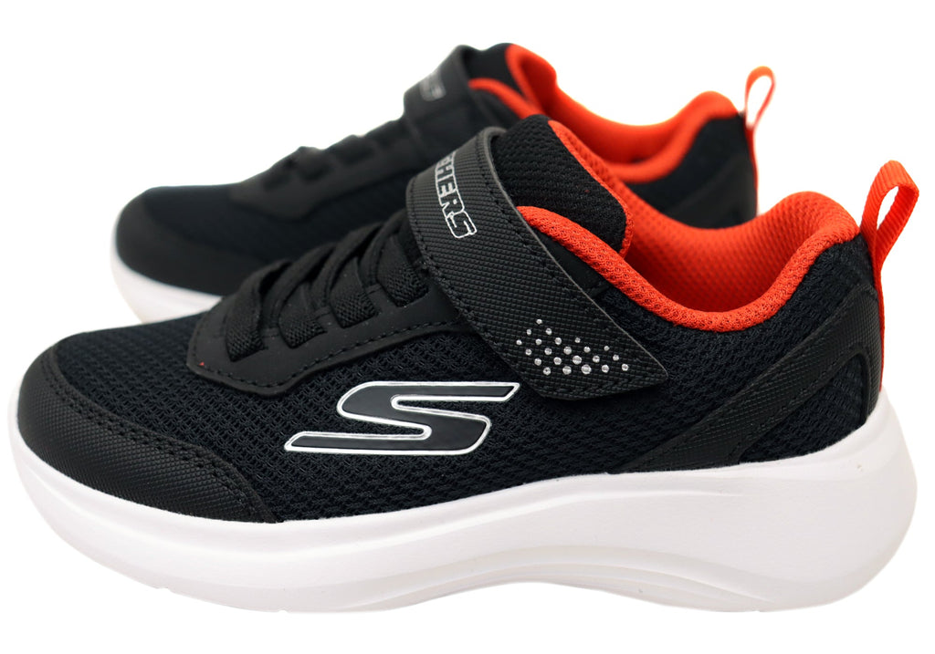 Skechers Boys Kids Selectors Reset Achieved Shoes Black Red