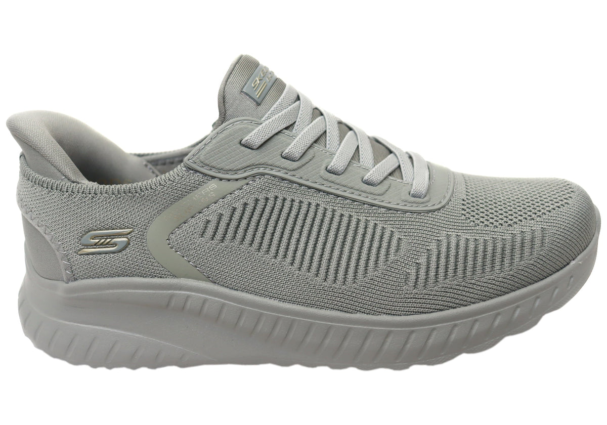Skechers Womens Slip Ins Bobs Sport Squad Chaos Current Wide Shoes