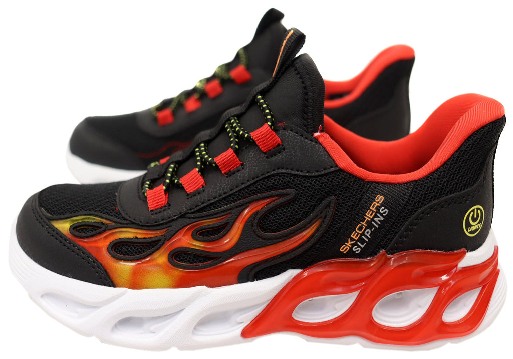 Skechers Kids Boys S Lights Thermo Flash 2.0 Heat Brisk Shoes