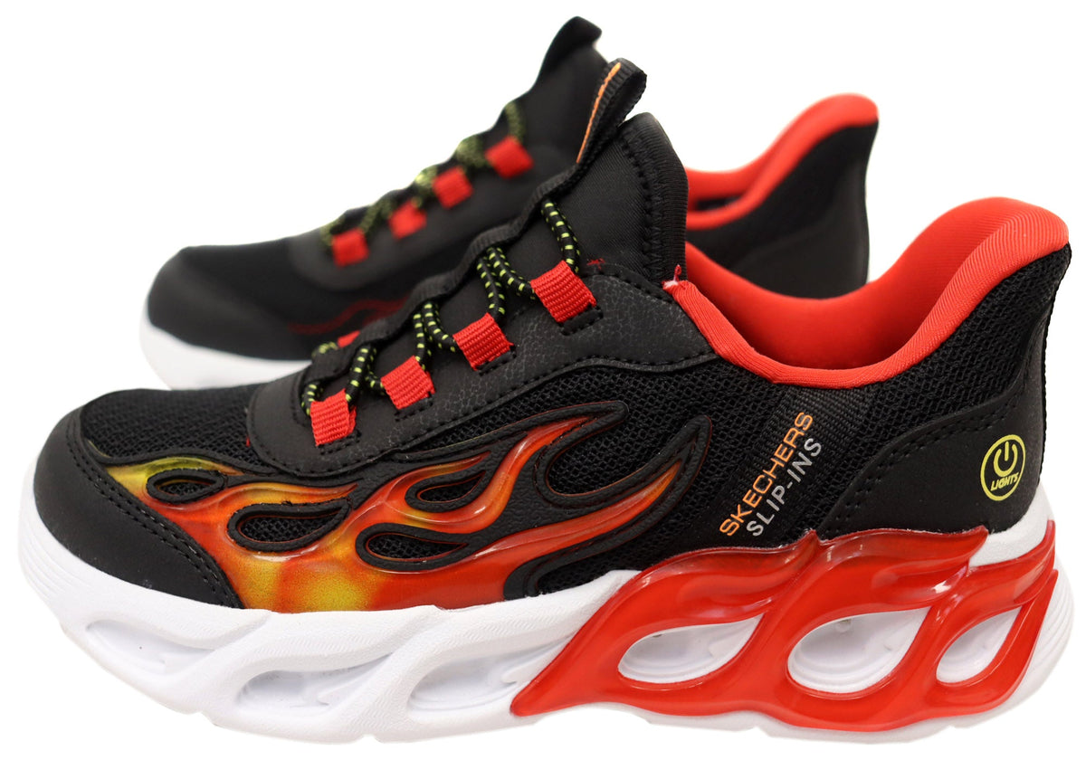 Skechers Kids Boys S Lights Thermo Flash 2.0 Heat Brisk Shoes