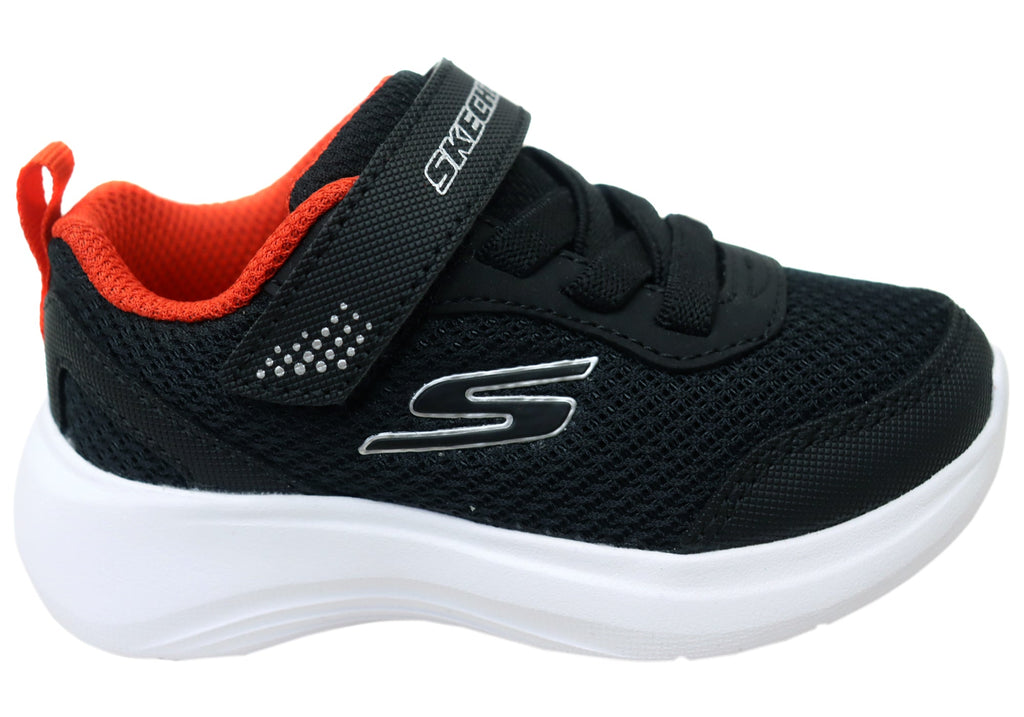 Skechers Kids Infants Boys Selectors Reset Achieved Shoes Black Red