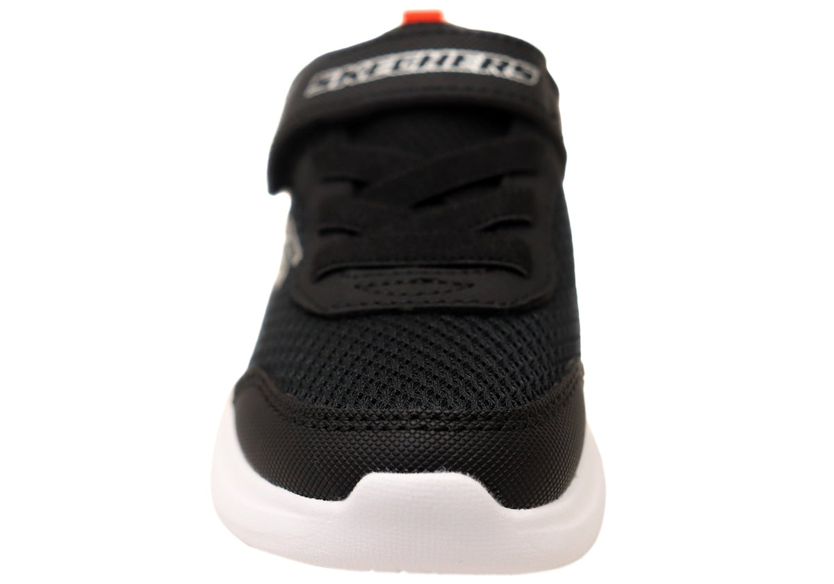 Skechers Kids Infants Boys Selectors Reset Achieved Shoes Black Red