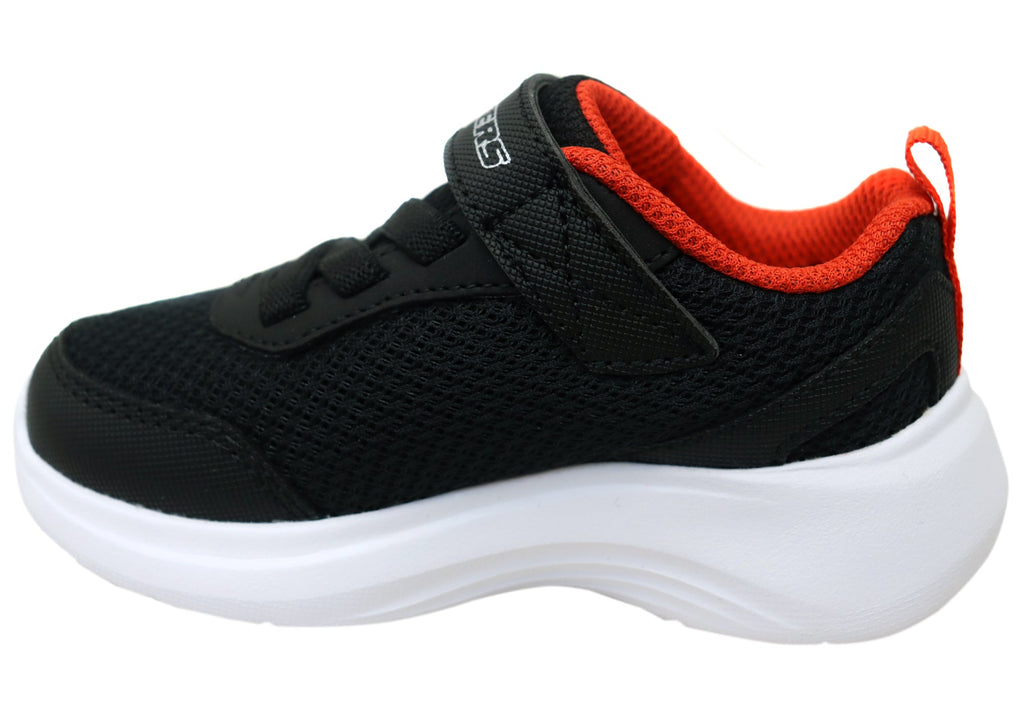 Skechers Kids Infants Boys Selectors Reset Achieved Shoes Black Red