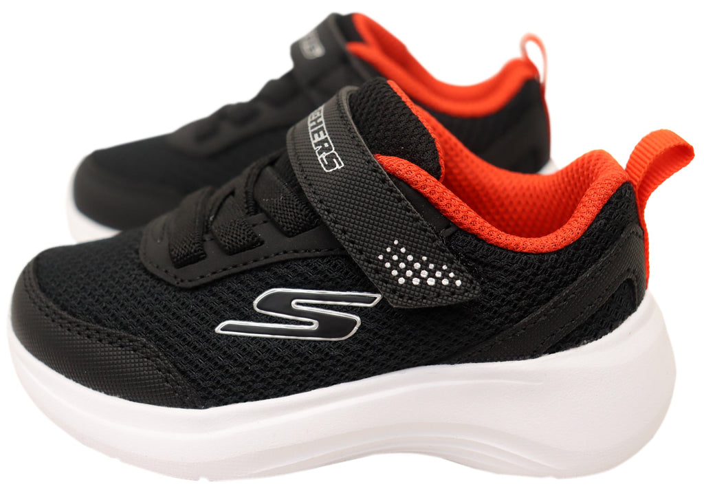 Skechers Kids Infants Boys Selectors Reset Achieved Shoes Black Red