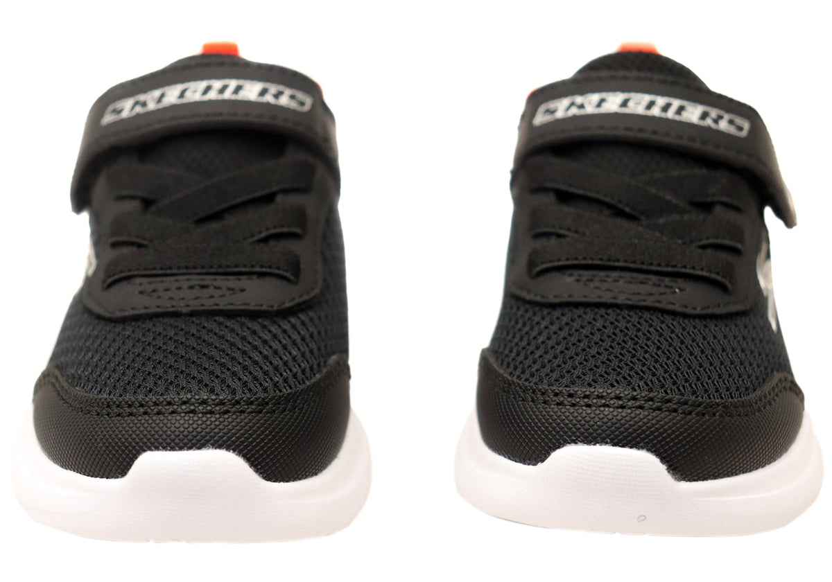 Skechers Kids Infants Boys Selectors Reset Achieved Shoes Black Red